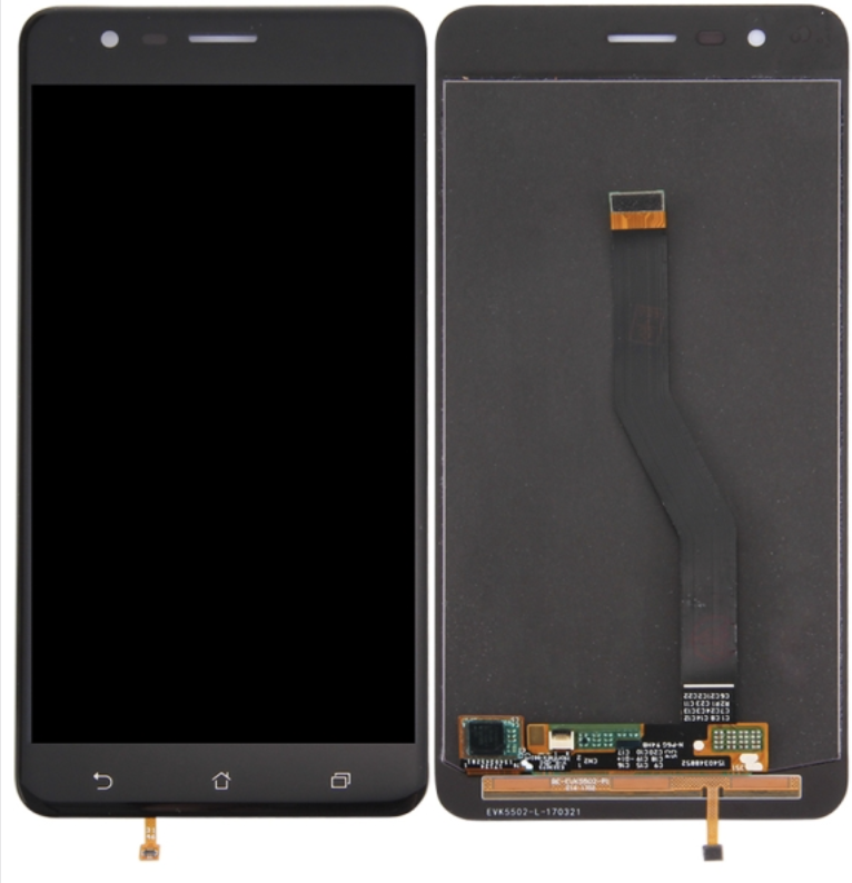 ASUS Zenfone 3 Zoom フロントパネル （ZE553KL） 黒｜再生品