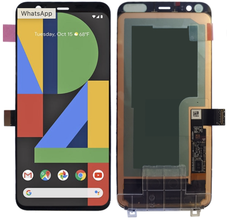 Google Pixel 4 フロントパネル 黒