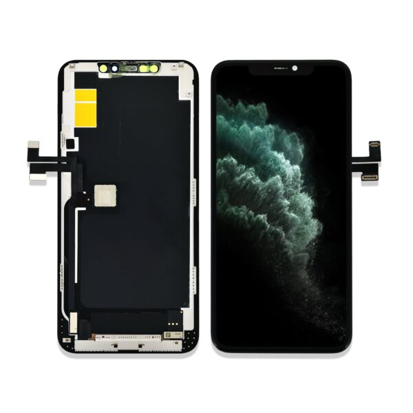 iPhone 11ProMax フロントパネル 黒｜互換品 LCD FHD JK製