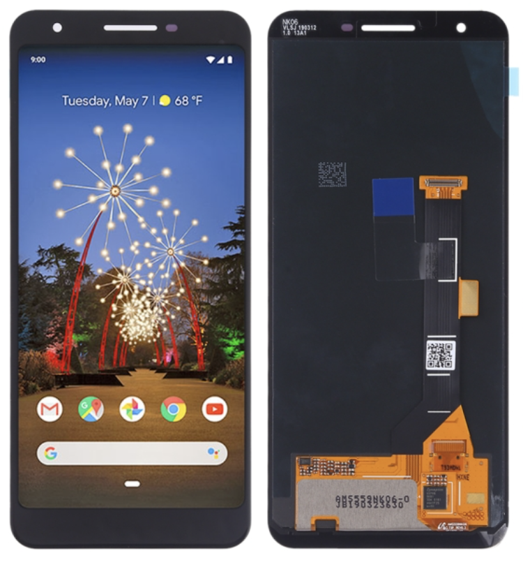 Google Pixel 3a フロントパネル 黒 ｜OLED再生品