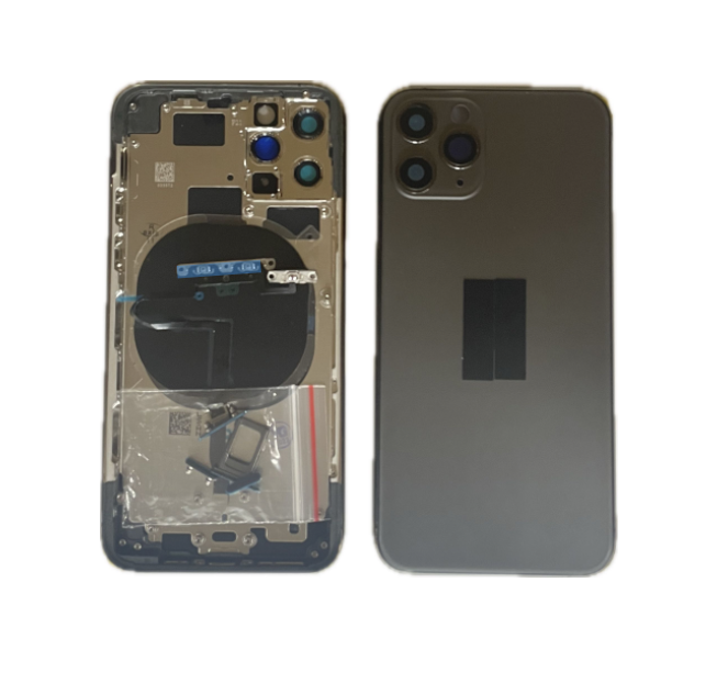 iPhone 11 Pro バックガラス(フレーム一体型) 互換品  黒