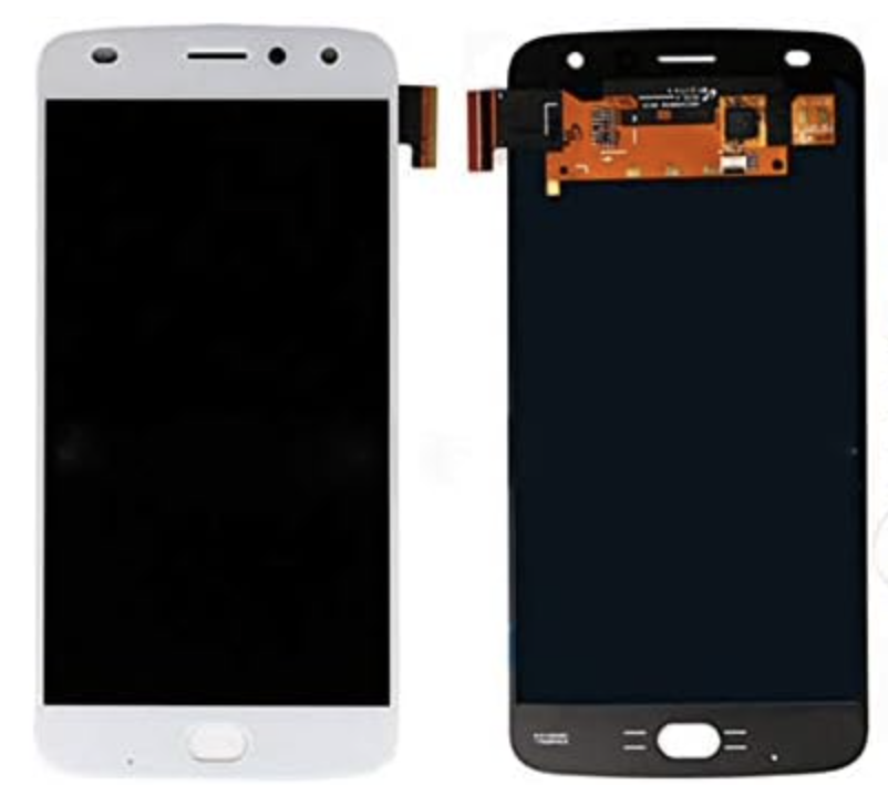 （取り寄せ品）Motorola Moto Z2 Play フロントパネル 白 ｜OLED再生品