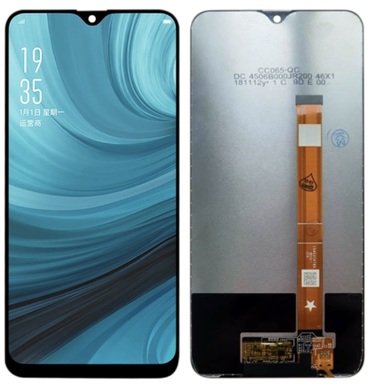 OPPO A7｜A5s｜AX7｜A7N｜A12｜AX5 フロントパネル 黒｜再生品