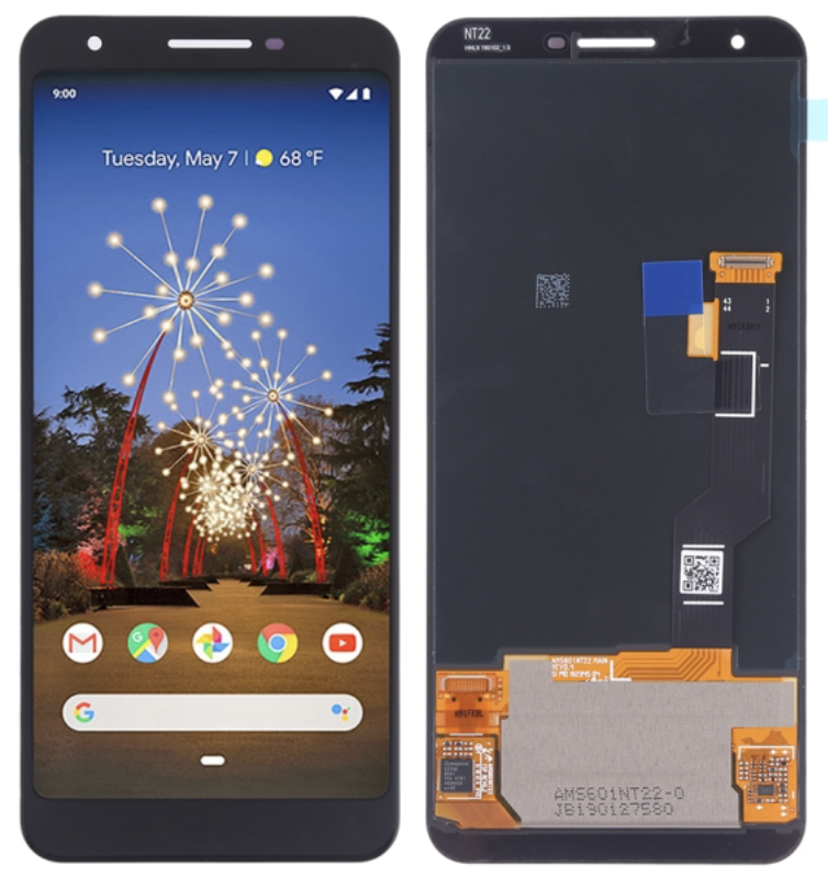（取り寄せ品）Google Pixel 3a XL フロントパネル 黒 ｜OLED互換品