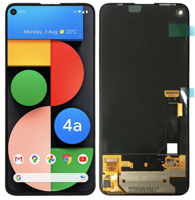 Google Pixel 4a (5G) フロントパネル 黒