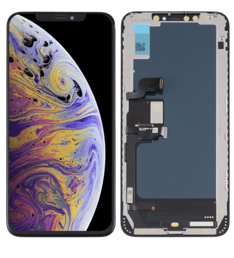 iPhone XS Max フロントパネル 黒｜互換品 (廉価版LCD) HD