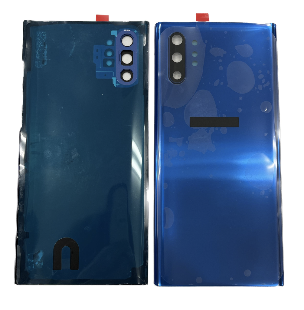 [X3243背面パネル｜バッテリーカバー｜バックカバー] Galaxy Note10+ バックパネル 青