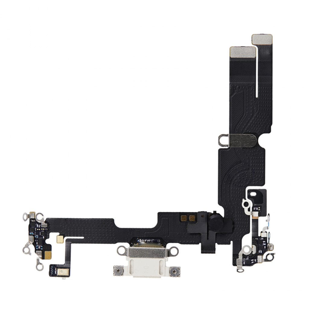 [X2389ライトニングコネクター｜充電ポート] iPhone 14Plus ドックコネクター 白  取り外し品