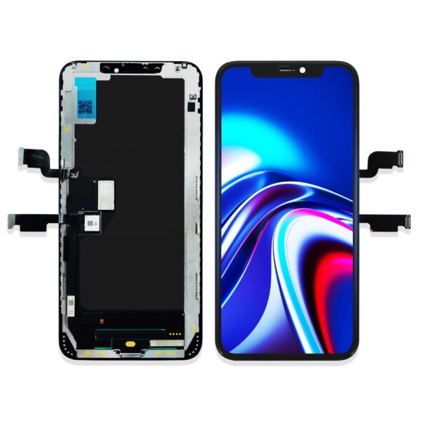 iPhone XS Max フロントパネル 黒｜互換品（SoftOLED）JK製