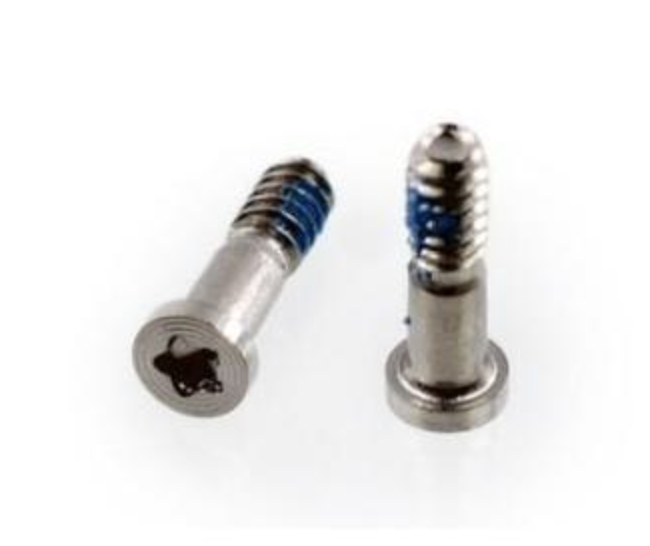 iPhone 5S｜SE ボトムスクリュー星形ネジ 2本セット 銀