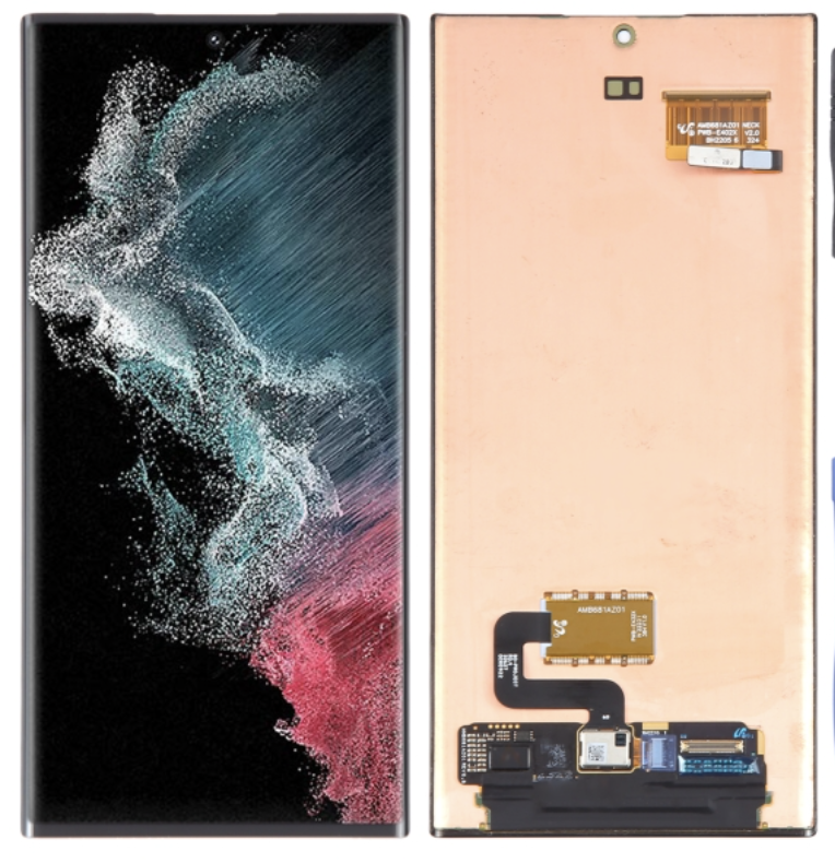 ​​Galaxy S22 Ultra 5G フロントパネル 黒 ｜OLED再生品