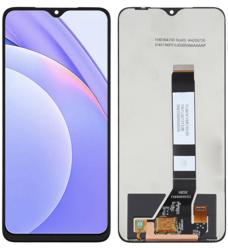 Xiaomi Redmi 9T｜Redmi 9 Power｜Poco M3  フロントパネル 黒｜再生品