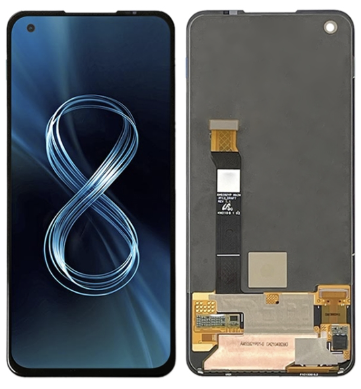 [X3328液晶｜LCD] ASUS ZenFone8｜9｜10 ﾌﾛﾝﾄﾊﾟﾈﾙ 黒 ｜OLED純正組立品