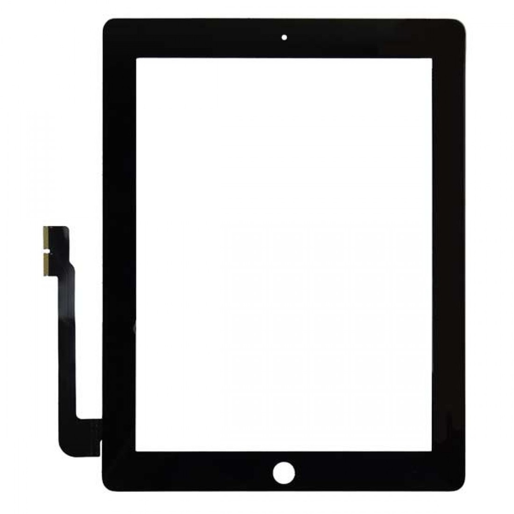 [X2762タッチパネル｜フロントガラス] iPad 3｜4 デジタイザー 黒 互換品