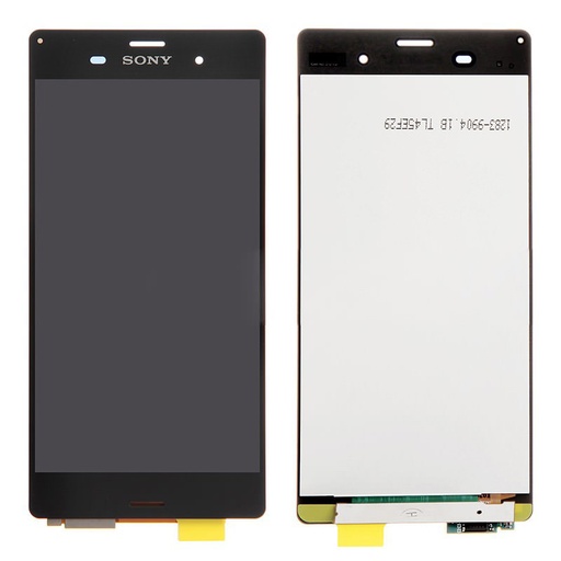 [ X2990 液晶｜LCD] （取り寄せ品 ）Xperia Z3 フロントパネル 黒｜再生品