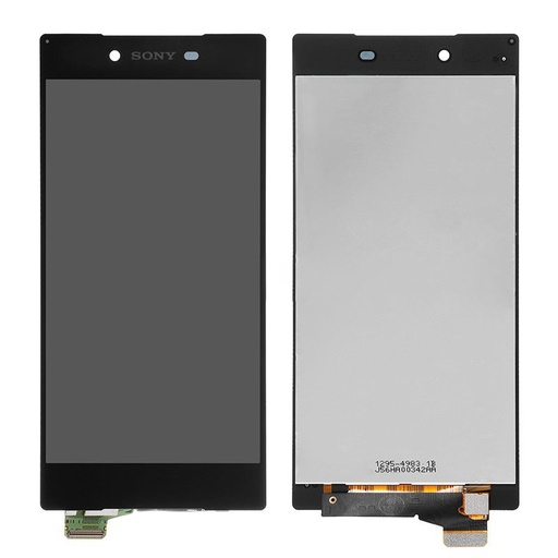 [X3002液晶｜LCD] （取り寄せ品）Xperia Z5 Premium フロントパネル 黒｜再生品