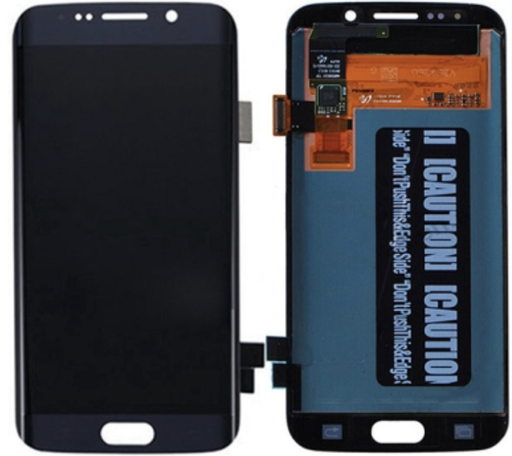 [X3189液晶｜LCD] （取り寄せ品）Galaxy S6edge フロントパネル 黒 ｜OLED再生品