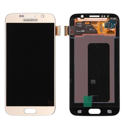 [(取り寄せ品) X4787 液晶/LCD] （取り寄せ品 ）Galaxy S6 フロントパネル 金