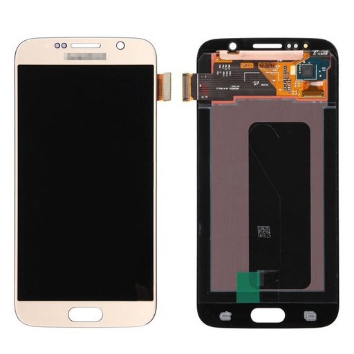 [ X4787 液晶｜LCD] （取り寄せ品 ）Galaxy S6 フロントパネル 金 ｜OLED再生品