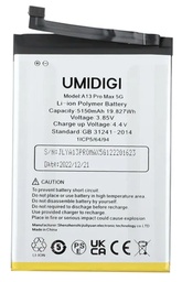 [X3679電池] UMIDIGI A13 Pro Max 5G バッテリー
