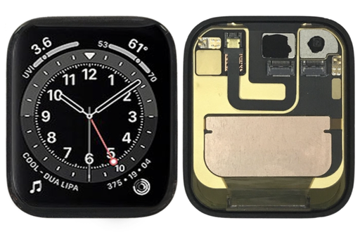 [X2963液晶｜LCD] Apple Watch Series 6・44mm フロントパネル 黒｜取り外し品