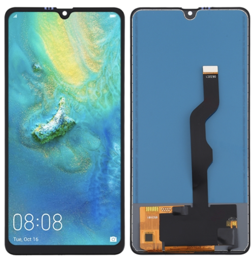 [X3419液晶｜LCD] Huawei Mate20 X フロントパネル 黒 ｜OLED再生品