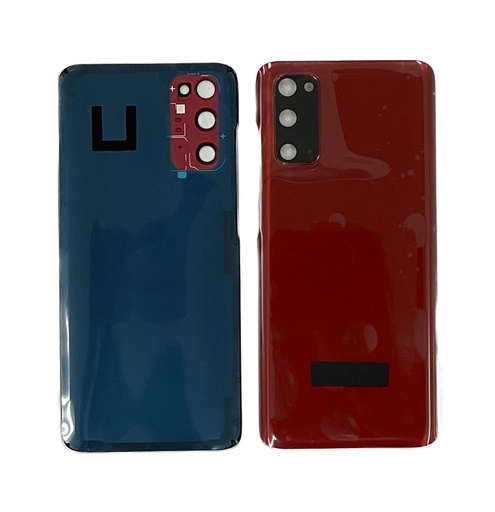 [X3252背面パネル｜バッテリーカバー｜バックカバー] GALAXY S20 4G｜5G バックパネル 赤