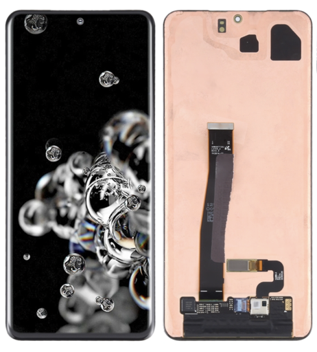 [X3960液晶｜LCD] Galaxy S20 Ultra フロントパネル 黒 ｜OLED再生品