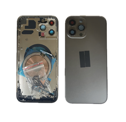 [X4118背面ガラス] iPhone 13 Pro Max バックガラス(フレーム一体型) 互換品 黒