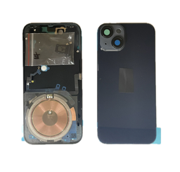 [X4120背面ガラス] iPhone 14 バックガラス(フレーム一体型) 互換品  黒