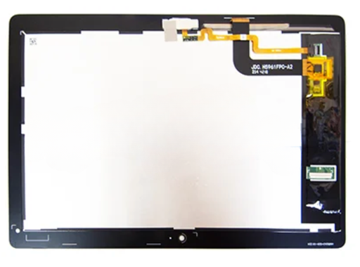 [X4128液晶｜LCD] （取り寄せ品 ）HUAWEI dtab d-01K フロントパネル 白 ｜純正組立品
