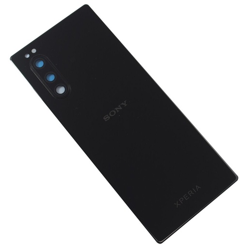 [X4196背面パネル｜バッテリーカバー｜バックカバー] Xperia 5 バックパネル 黒