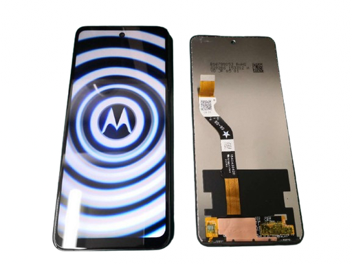 [X4198液晶｜LCD] （取り寄せ品） Motorola Moto G52j 5G フロントパネル 黒 海外版｜再生品