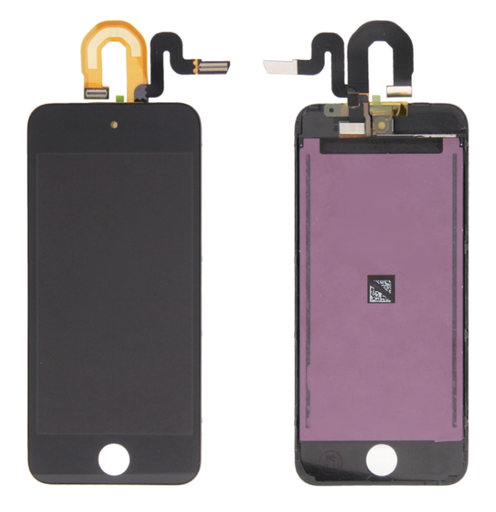 [X2931液晶｜LCD] iPod touch5th｜6th｜7th フロントパネル 黒｜再生品