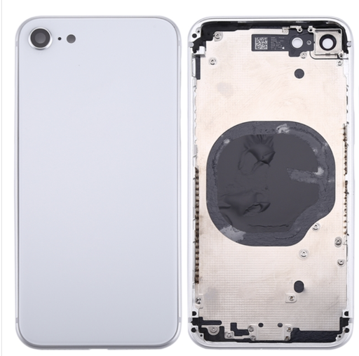 [ X4215背面パネル｜バッテリーカバー｜バックカバー] （取り寄せ品 ）iPhone 8G バックガラス（フレーム一体型） 白｜取り外し品