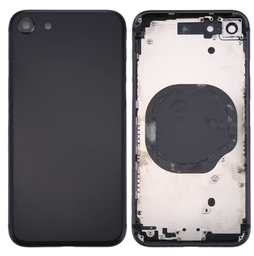 [(取り寄せ品) X4216背面パネル/バッテリーカバー/バックカバー/バックプレート] iPhone 8G バックガラス(フレーム一体型) 純正取外品 黒