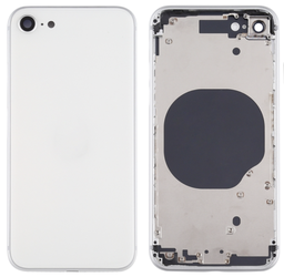 [(取り寄せ品) X4219背面パネル/バッテリーカバー/バックカバー/バックプレート] iPhone SE2 バックガラス(フレーム一体型) 純正取外品 白