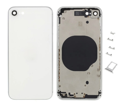 [(取り寄せ品) X4221背面パネル/バッテリーカバー/バックカバー/バックプレート] iPhone SE3 バックガラス(フレーム一体型) 純正取外品 白