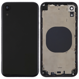 [(取り寄せ品) X4230背面パネル/バッテリーカバー/バックカバー/バックプレート] iPhone XR バックガラス(フレーム一体型) 純正取外品 黒