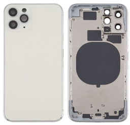 [(取り寄せ品) X4233背面パネル/バッテリーカバー/バックカバー/バックプレート] iPhone 11 Pro バックガラス(フレーム一体型) 純正取外品 白