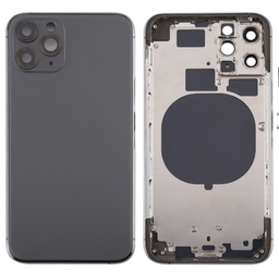 [(取り寄せ品) X4234背面パネル/バッテリーカバー/バックカバー/バックプレート] iPhone 11 Pro バックガラス(フレーム一体型) 純正取外品  黒