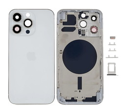 [(取り寄せ品) X4247背面パネル/バッテリーカバー/バックカバー/バックプレート] iPhone 13 Pro バックガラス(フレーム一体型) 純正取外品 白