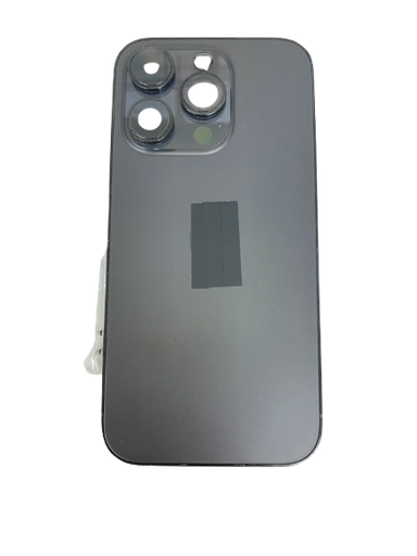 [ X4256背面パネル｜バッテリーカバー｜バックカバー] （取り寄せ品 ） iPhone 14 Pro バックガラス（フレーム一体型）  黒｜取り外し品
