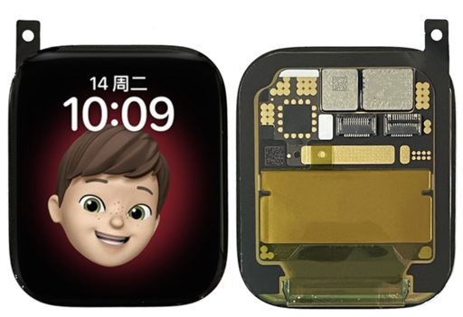 [X4288液晶｜LCD] （取り寄せ品）Apple Watch Series 7・41mm フロントパネル 黒｜取り外し品