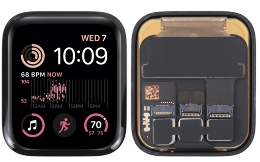 [X4290液晶｜LCD] Apple Watch SE (第 2 世代)・40mm フロントパネル 黒｜取り外し品