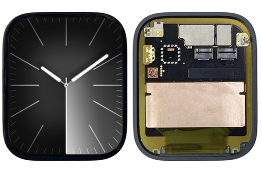 [X4294液晶｜LCD] （取り寄せ品）Apple Watch Series 9・41mm フロントパネル 黒｜取り外し品
