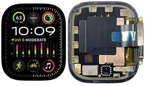 [X4297液晶｜LCD] Apple Watch Ultra 2・49mm フロントパネル 黒｜取り外し品
