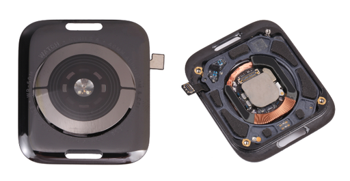 [X4394バッテリーカバー] Apple Watch Series 4・40mm バックシェル 黒 4G