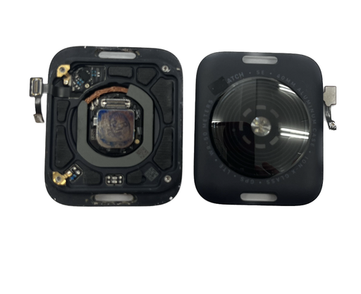 [X4414バッテリーカバー] Apple Watch SE (第2世代)・40mm バックシェル 黒 4G