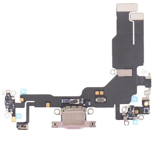 [X4433ライトニングコネクタ｜充電ポート] iPhone 15 ドックコネクター ピンク  取り外し品